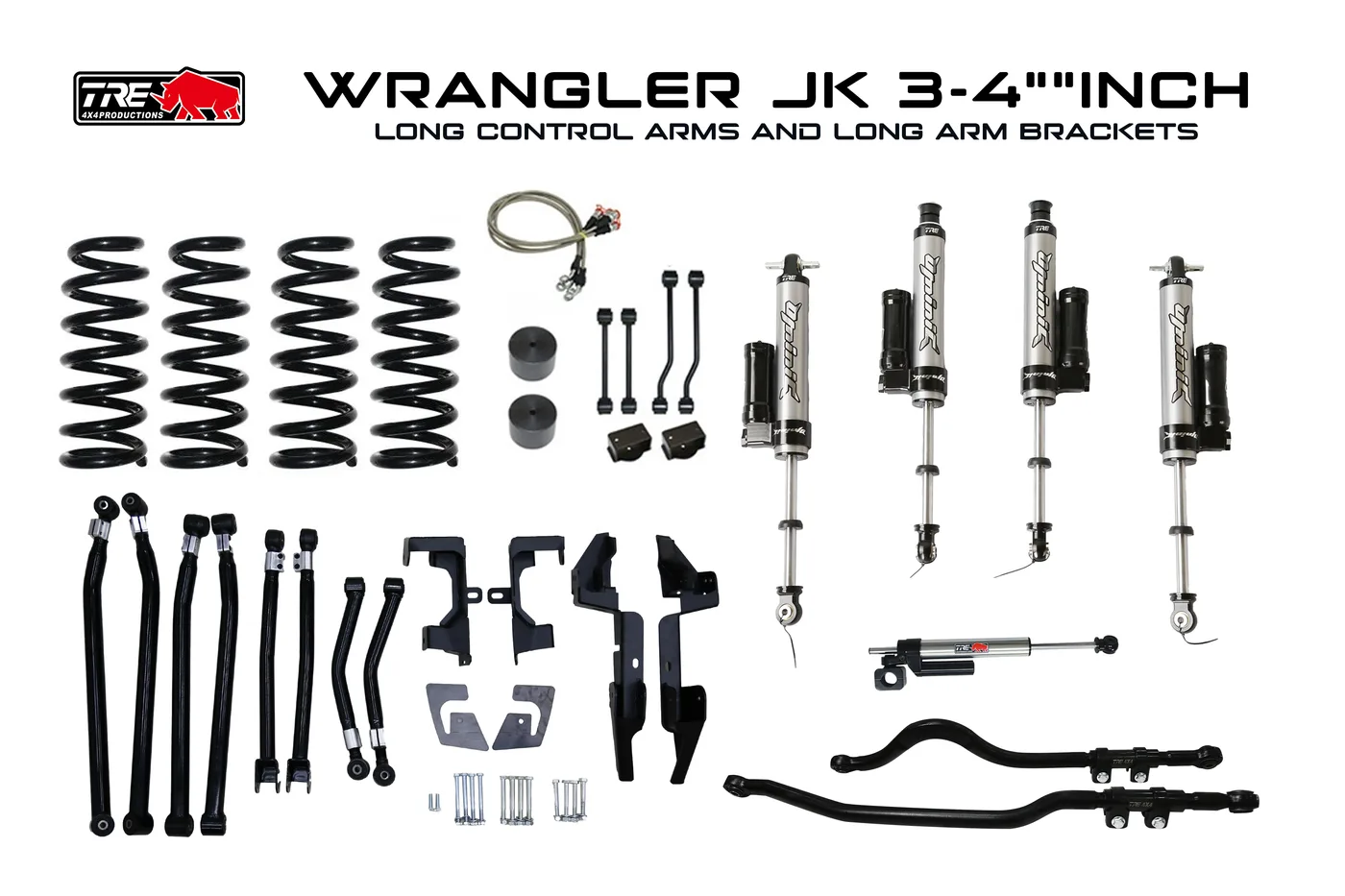 Jeep Wrangler JK — 3-4" brazo largo