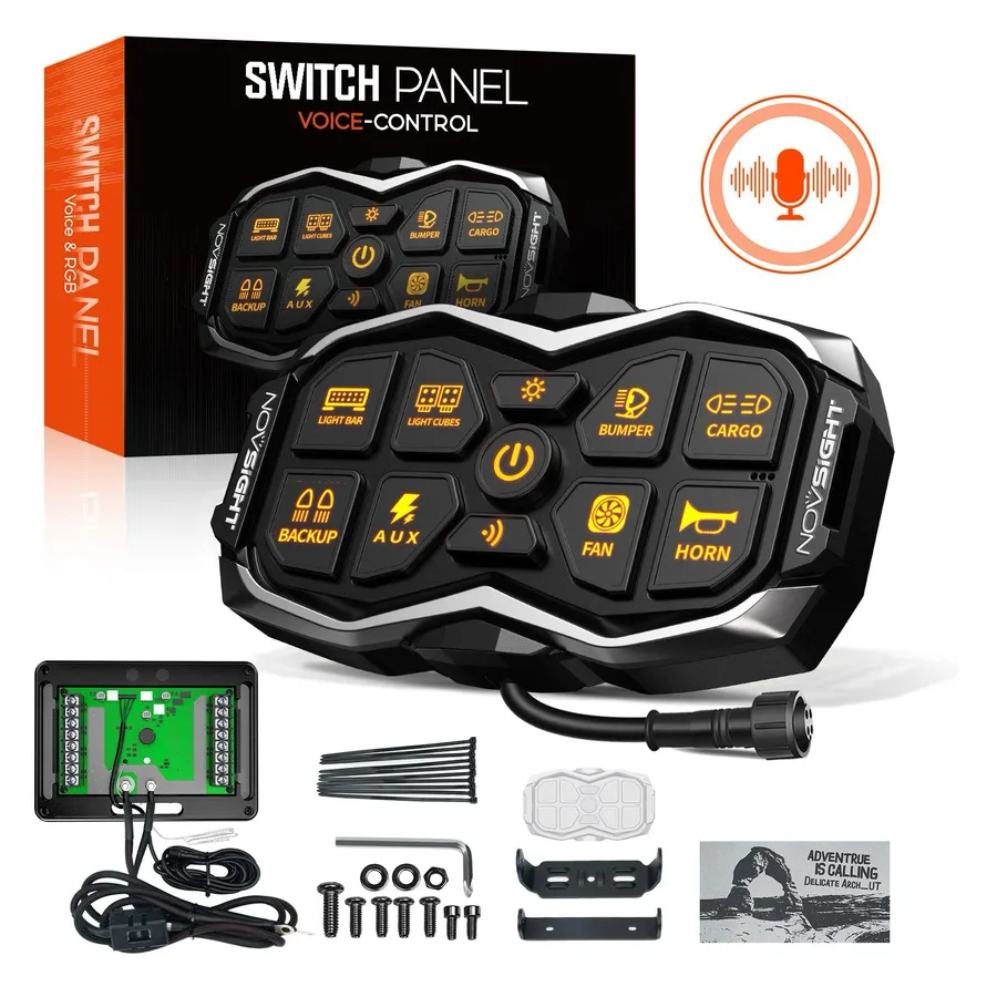 Holo Series Switch Panel 8 Circuitos